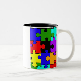 autisme mok puzzel - stuk koffie