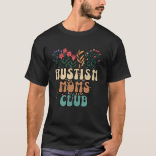 Autisme Moms Club Grappig Retro Autistisch Bewustz T-shirt