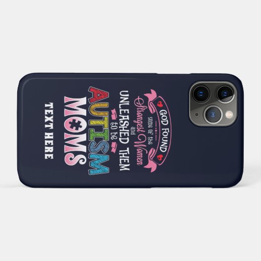 Autisme Moms Sterkste vrouweninspiratie Case-Mate iPhone Case (Achterkant (horizontaal))