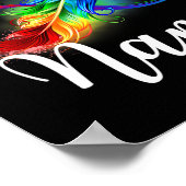 Autisme Nana Neurodiversiteit Rainbow Infinity Tek Poster (Hoek)