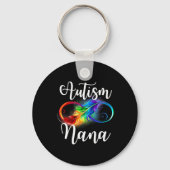 Autisme Nana Neurodiversiteit Rainbow Infinity Tek Sleutelhanger (Voorkant)