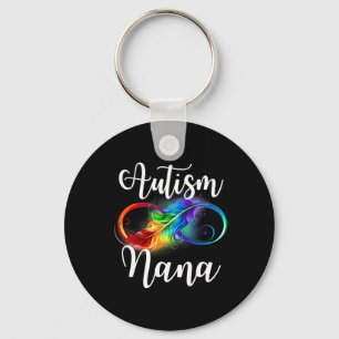 Autisme Nana Neurodiversiteit Rainbow Infinity Tek Sleutelhanger