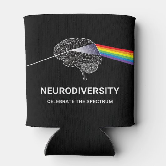 Autisme neurodiversity Spectrum ASD ADHD Rainbow B Blikjeskoeler (Achterkant)