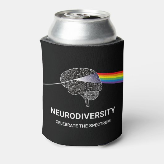 Autisme neurodiversity Spectrum ASD ADHD Rainbow B Blikjeskoeler (Blikje Achterkant)