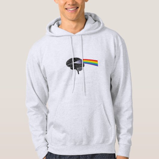 Autisme neurodiversity Spectrum ASD ADHD Rainbow B Hoodie (Voorkant)