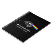 Autisme neurodiversity Spectrum ASD ADHD Rainbow B Notitieboek (Linkerzijde)