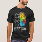 Autisme neurodiversity Spectrum ASD ADHD Rainbow B T-shirt (Voorkant)