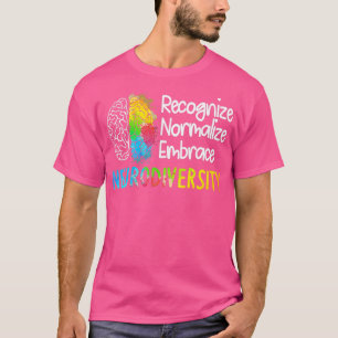 Autisme neurodiversity Spectrum ASD ADHD Rainbow B T-shirt