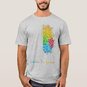 Autisme neurodiversity Spectrum ASD ADHD Rainbow B T-shirt