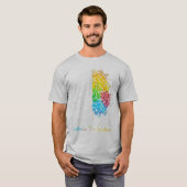 Autisme neurodiversity Spectrum ASD ADHD Rainbow B T-shirt (Voorkant volledig)