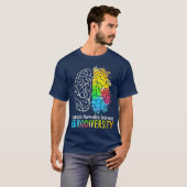 Autisme neurodiversity Spectrum ASD ADHD Rainbow T-shirt (Voorkant volledig)
