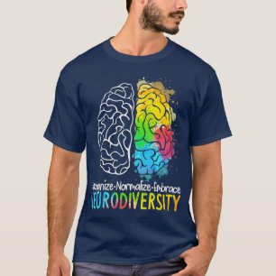 Autisme neurodiversity Spectrum ASD ADHD Rainbow T-shirt