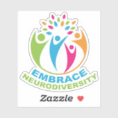 Autisme neurodiversity Spectrum Cute Colorful Sticker (Vel)