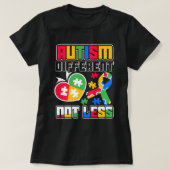 autisme niet minder t-shirt (Design voorkant)