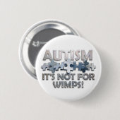 Autisme: Niet voor wimpers Ronde Button 5,7 Cm (Voorkant /achterkant)