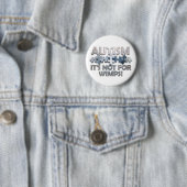 Autisme: Niet voor wimpers Ronde Button 5,7 Cm (In situ)