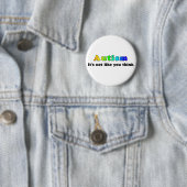 Autisme: Niet zoals jij denkt Ronde Button 5,7 Cm (In situ)
