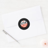 Autisme Non-verbale Autisme Bewustzijn Badge Desig Ronde Sticker (Envelop)