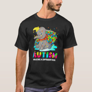 Autisme Olifant Dumbo Loopt Een Ander Pad Aut T-shirt