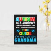 Autisme Oma Neurodivergent Spread Support Aware Kaart (Gele Bloem)