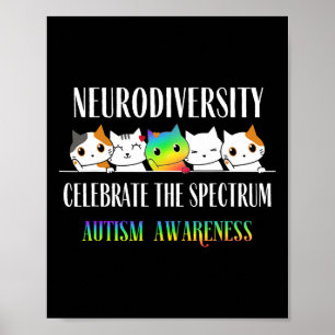 Autisme omarmen neurodiversiteit vieren grappige s poster