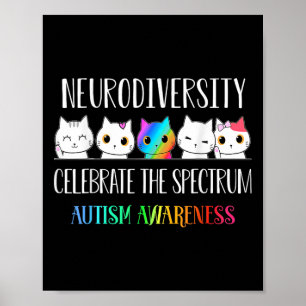 Autisme omarmen neurodiversiteit vieren het spook poster