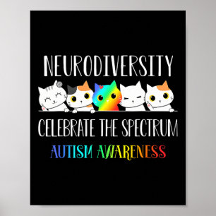 Autisme omarmen neurodiversiteit vieren het spook poster