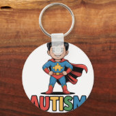 Autisme Omdat Normaal Saai Is Superheld Kind Auti Sleutelhanger (Voorkant)