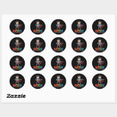Autisme Omdat Normaal Saai is Superheld Kind Ronde Sticker (Vel)
