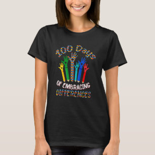 autisme omhelst 100 dagen verschil t-shirt