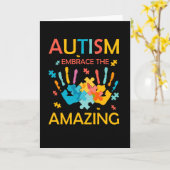 Autisme omhelst de verbluffende kaart (Gele Bloem)