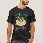 Autisme Ondersteuning Educate Advocate Autisme Awa T-shirt (Voorkant)