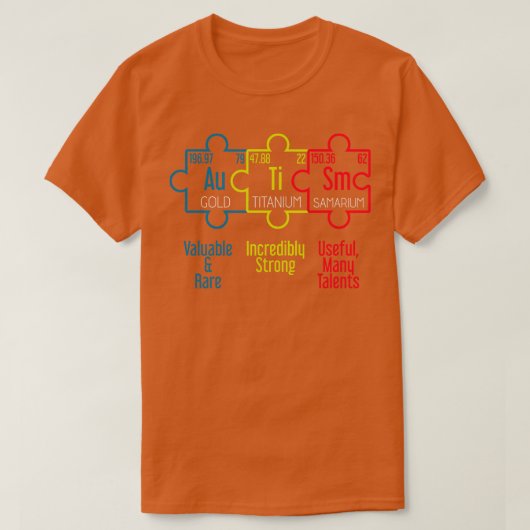 Autisme Ondersteuning Gift Autisme Awareness T-shirt (Design voorkant)