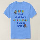 Autisme Ondersteuning Inspirerend offerte T-shirt (Design voorkant)