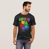 Autisme Ondersteuning Kinderen Voor Moeder Vader A T-shirt (Voorkant volledig)