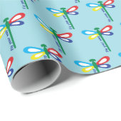 Autisme Ondersteuning Libel Laat Gediagnosticeerd Cadeaupapier (Rol Hoek)
