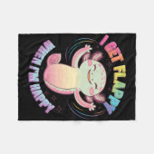 Autisme ondersteuning stimuleren Axolotl Ik krijg  Fleece Deken (Voorkant (Horizontaal))