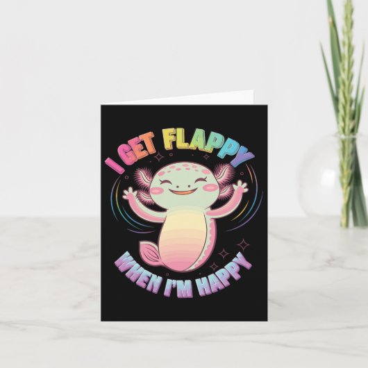 Autisme ondersteuning stimuleren Axolotl Ik krijg  Kaart (Voorkant)