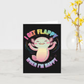 Autisme ondersteuning stimuleren Axolotl Ik krijg  Kaart (Gele Bloem)