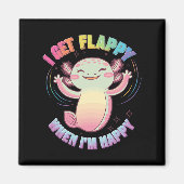 Autisme ondersteuning stimuleren Axolotl Ik krijg Magneet (Voorkant)