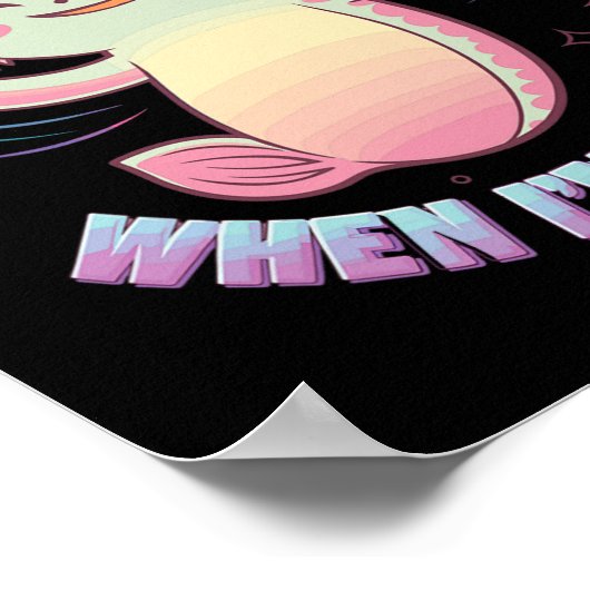 Autisme ondersteuning stimuleren Axolotl Ik krijg  Poster (Hoek)