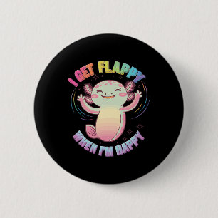 Autisme ondersteuning stimuleren Axolotl Ik krijg Ronde Button 5,7 Cm