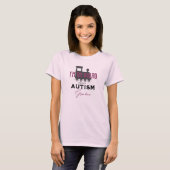 Autisme Ondersteuning Trots Autisme Oma T-shirt (Voorkant volledig)