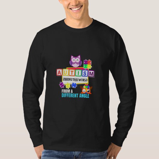 Autisme ondersteunt Puzzle Piece Austim Awareness T-shirt (Voorkant)