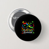 Autisme oneindigheid neurodiversiteit accepteer be ronde button 5,7 cm (Voorkant /achterkant)