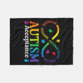 Autisme oneindigheid teken asd bewustzijn acceptat fleece deken (Voorkant (Horizontaal))