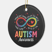 Autisme Oneindigheidssymbool Autisme Bewustzijn Ma Keramisch Ornament (Links)