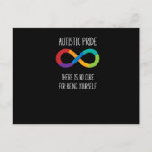 Autisme Oneindigheidssymbool Neurodiversiteit T-sh Aankondigingskaart (Voorkant)