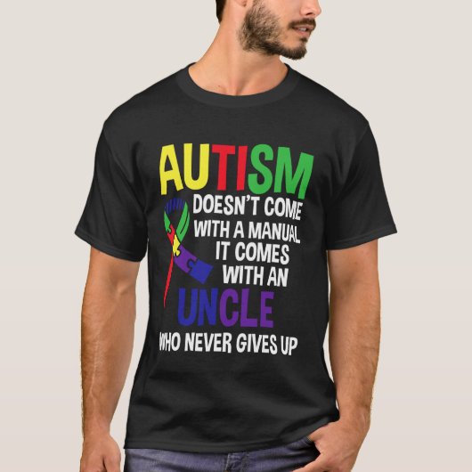 Autisme Oom Kleding - Geweldige Ooms Ontwerp T-shirt (Voorkant)