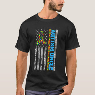 Autisme Oom Legpuzzel Lint Steun Familie Trots Ri T-shirt